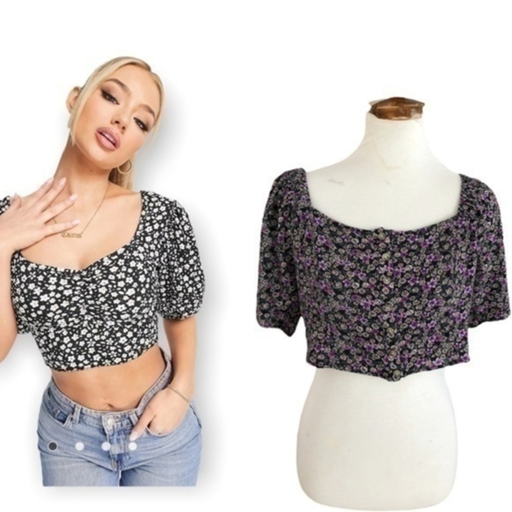 Floral crop top